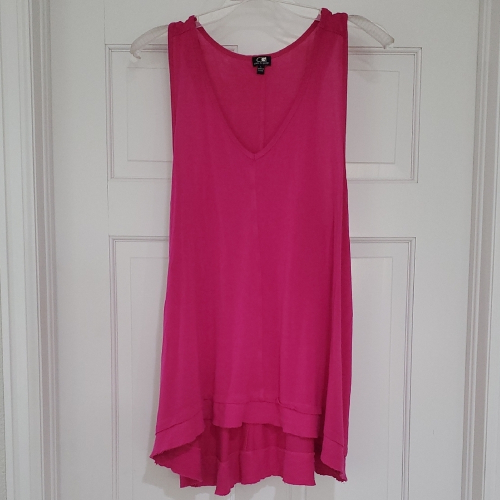 Cable & Gauge Pink Sleeveless Women's Top Sz L